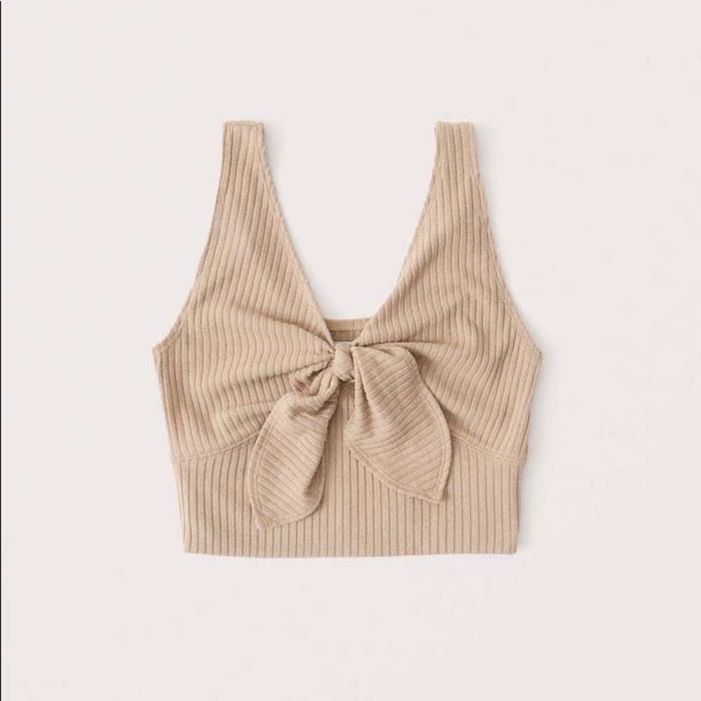 Abercrombie Ribbed Front Knot Tank